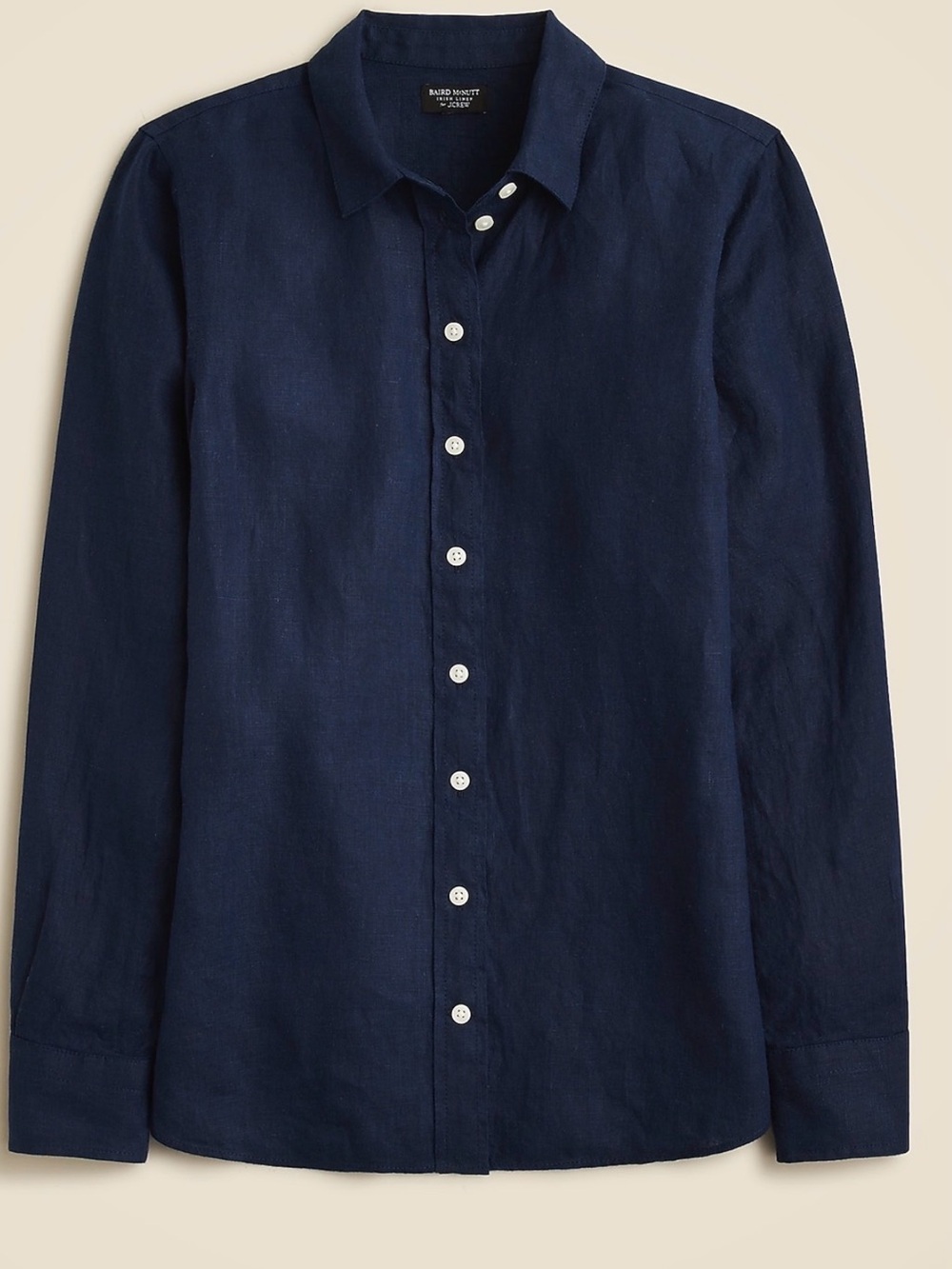 J. Crew Navy Linen Button-Down Shirt